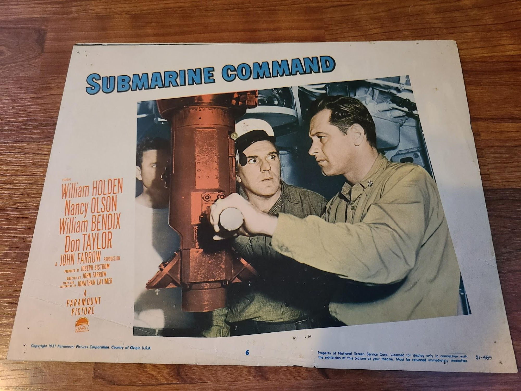 Submarine Command 1951 Military/Aviation Lobby Cards