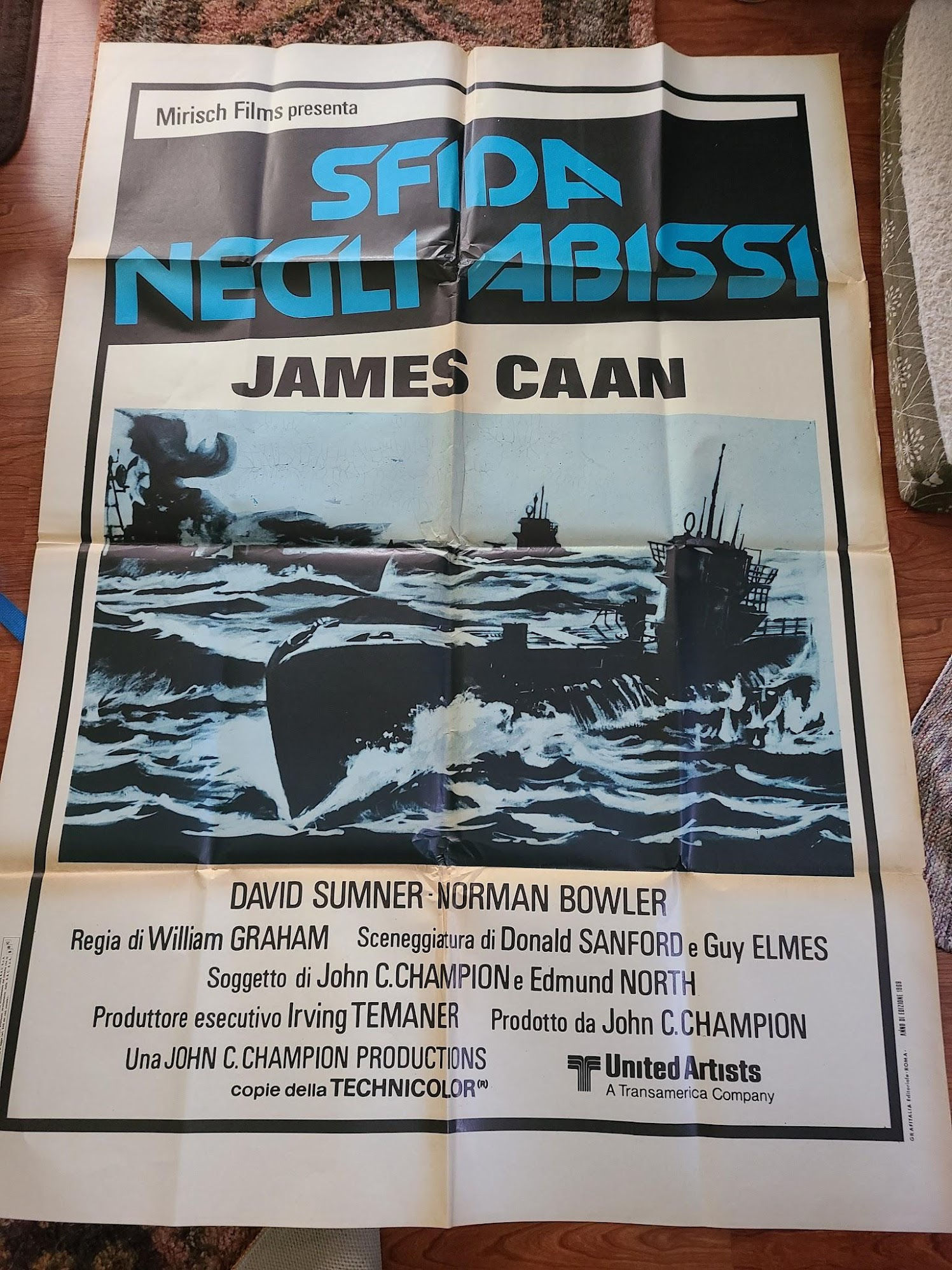 Submarine X-1 1968 Italian Posters