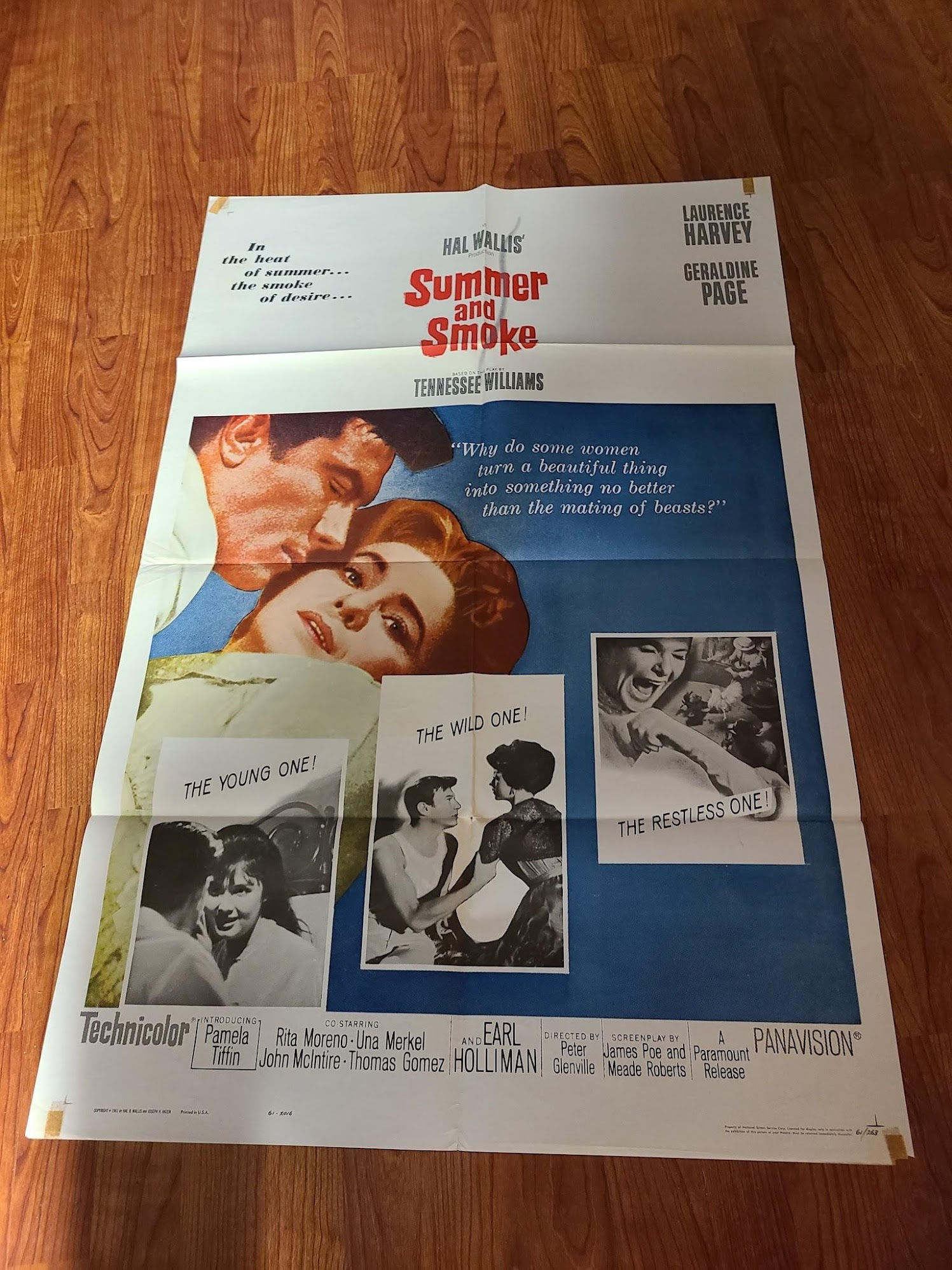 Summer and Smoke 1961 1 Sheets/US