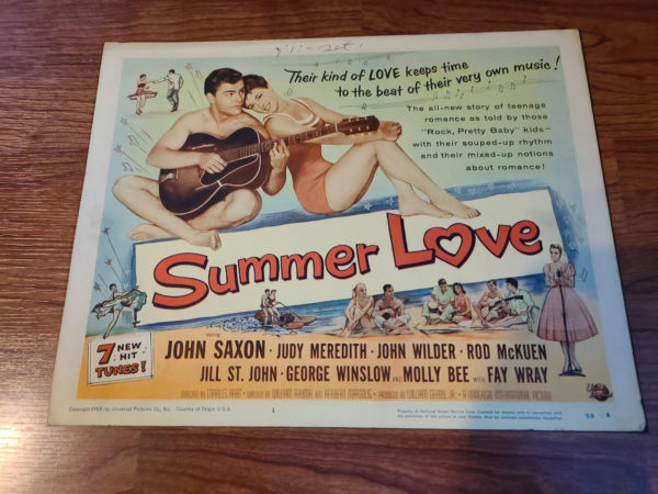 Summer Love 1958 Title Cards