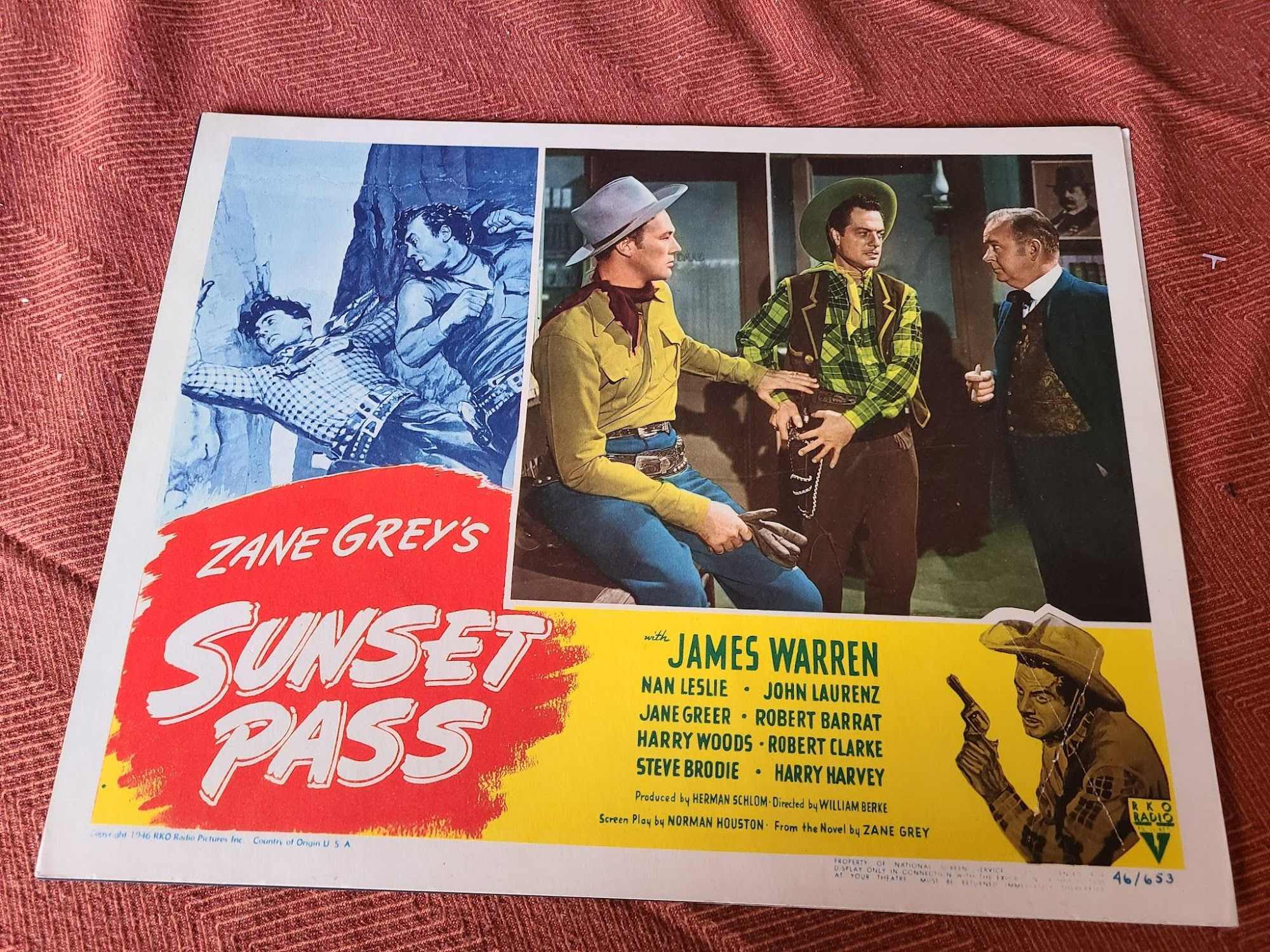 Sunset Pass 1946 Western Lobby Cards