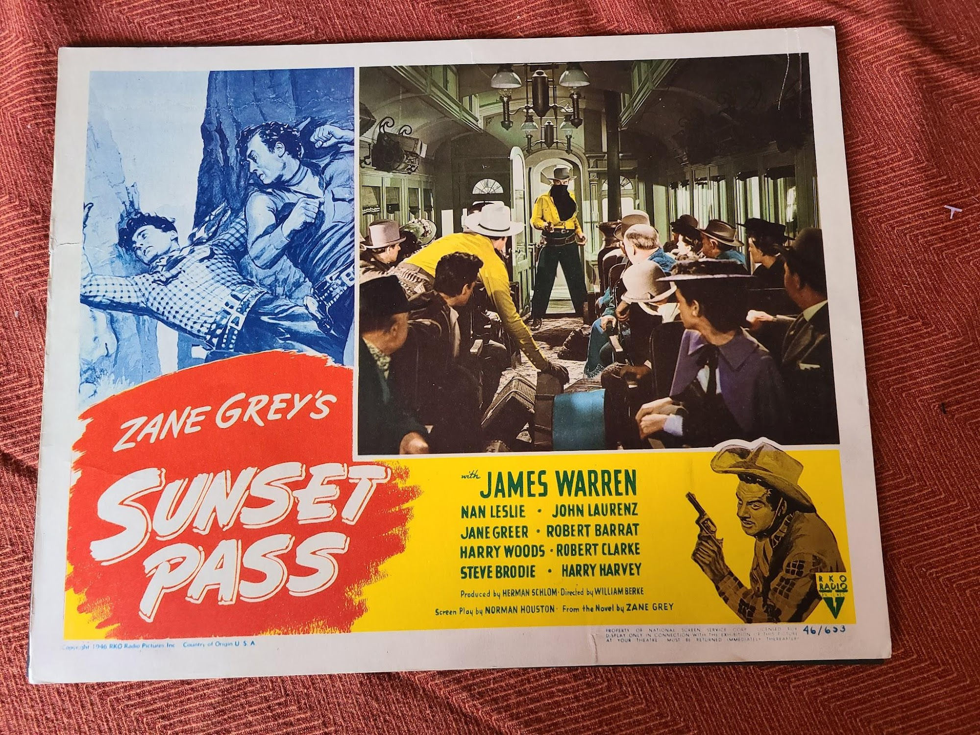 Sunset Pass 1946 Western Lobby Cards
