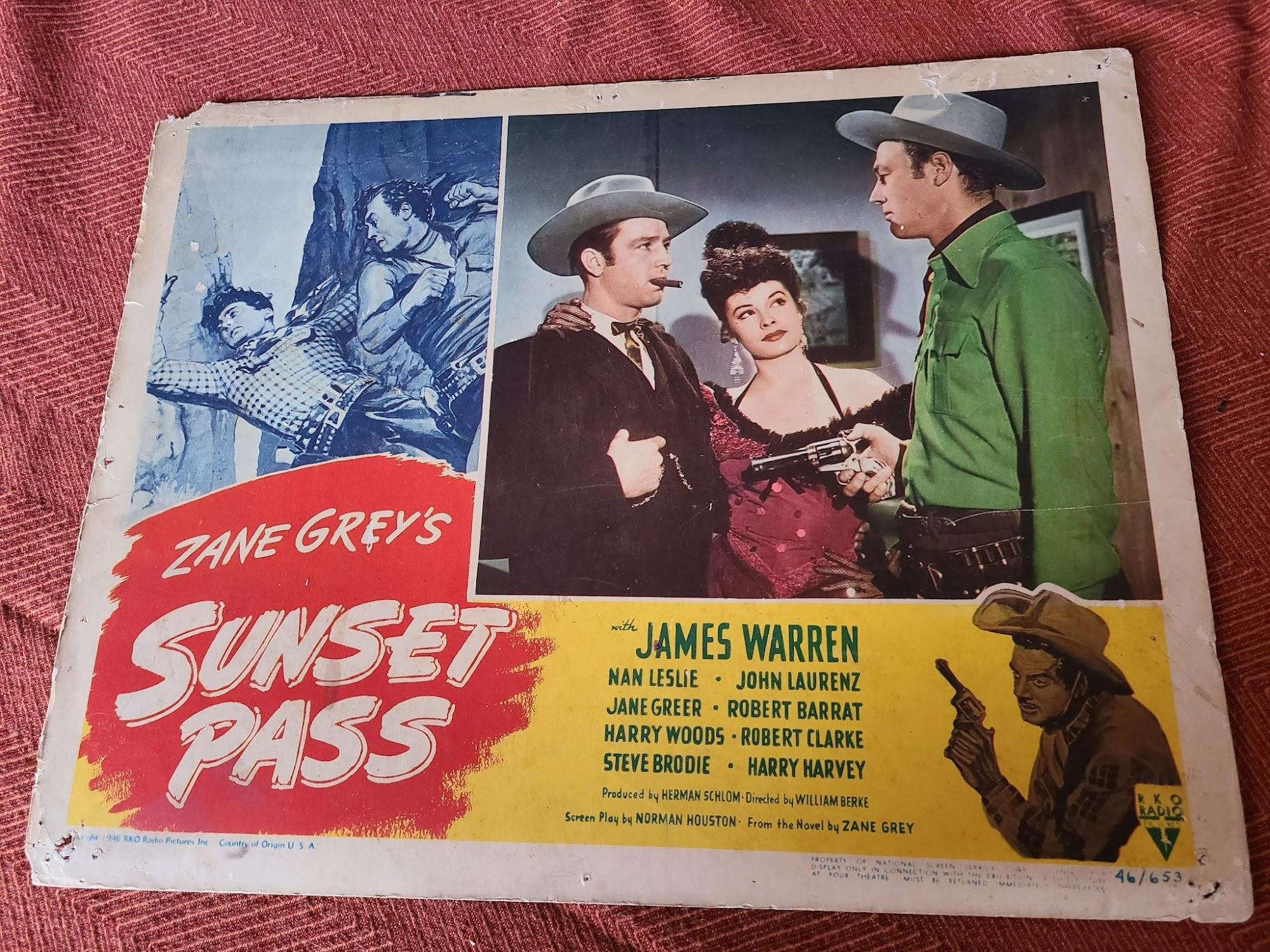 Sunset Pass 1946 Western Lobby Cards