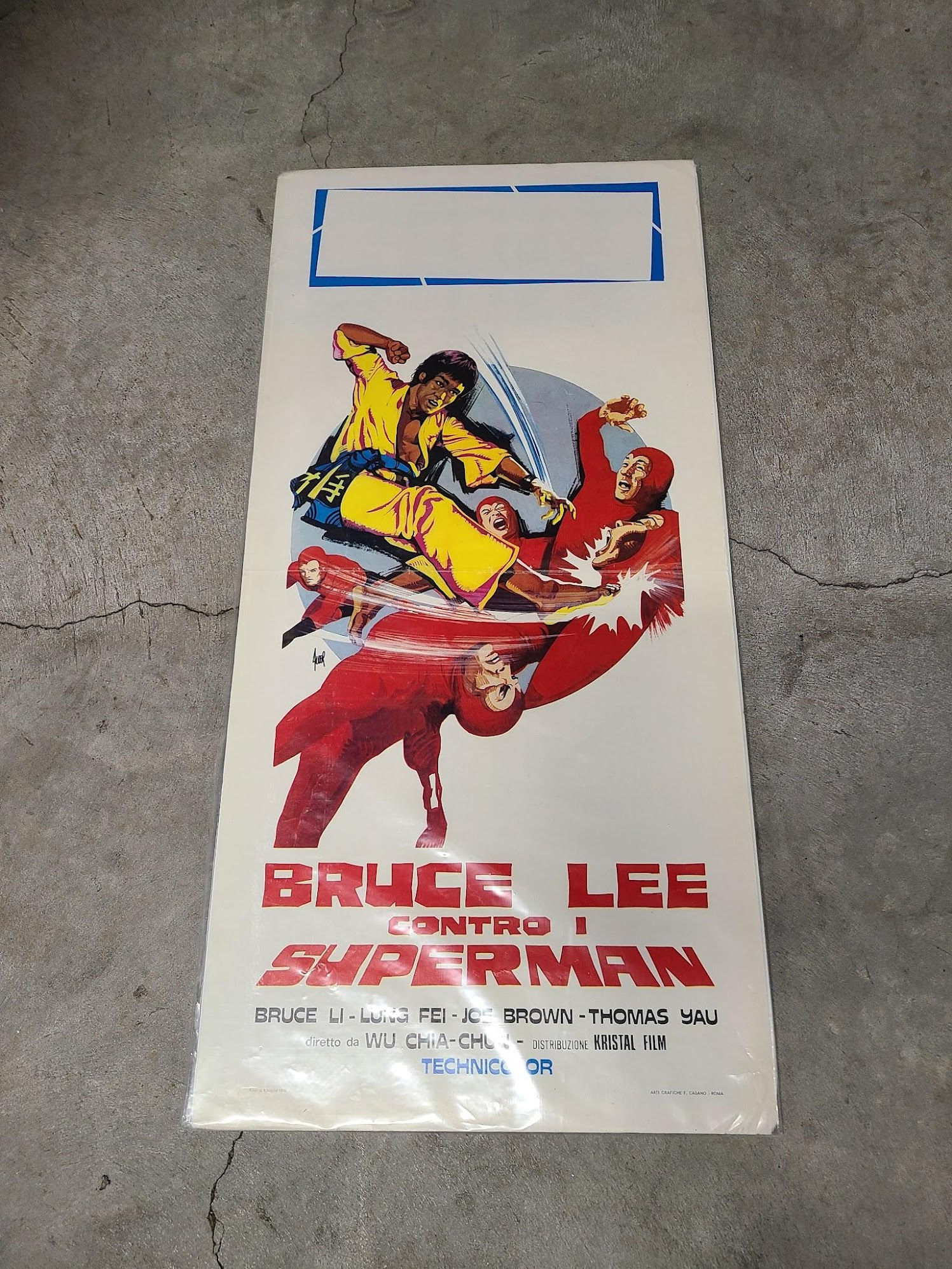 Super Dragon Vs. Supermen 1975 Locodina