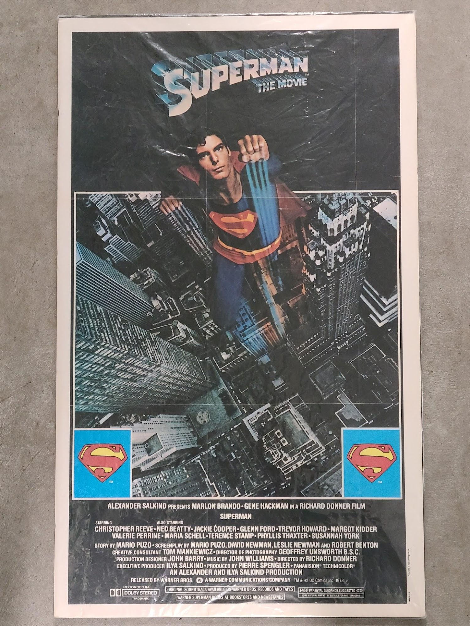 Superman 1978 Window Cards