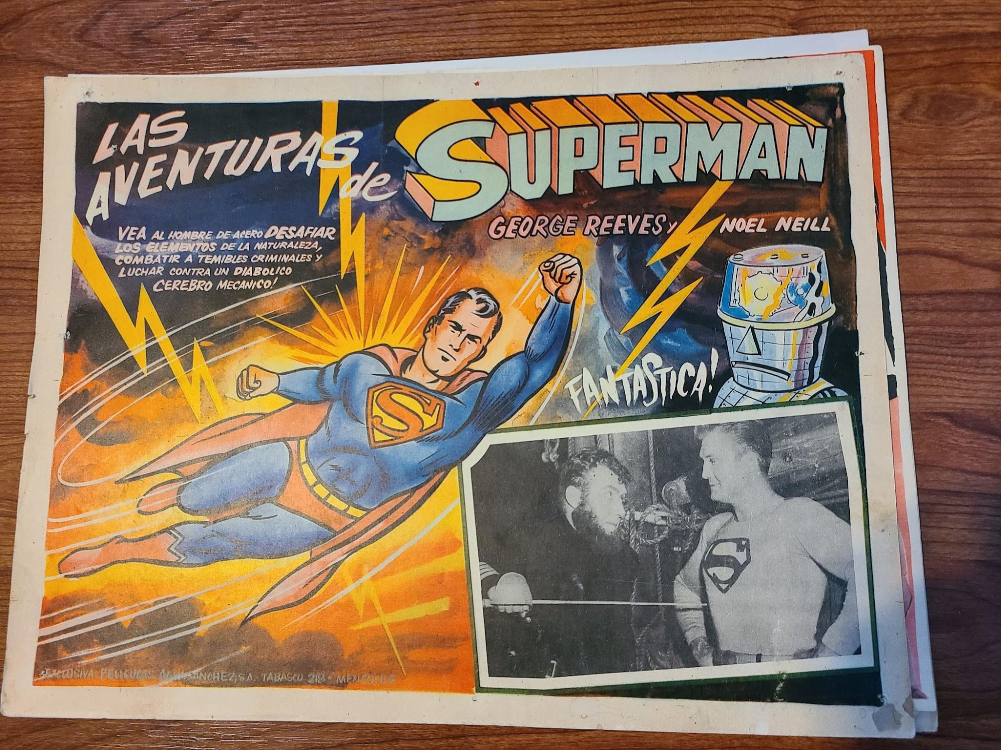 Superman's Peril 1954 Mexican Lobby Cards