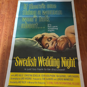Swedish Wedding Night 1965 1 Sheets/US