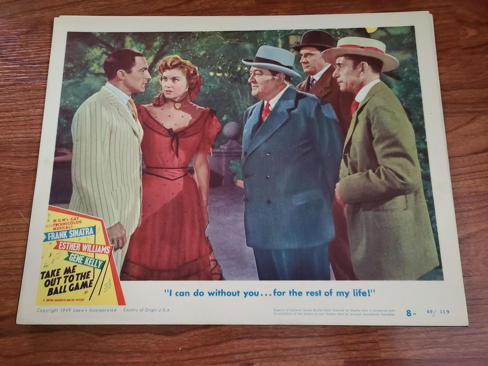 Take Me Out To The Ball Game 1949 General Lobby Cards
