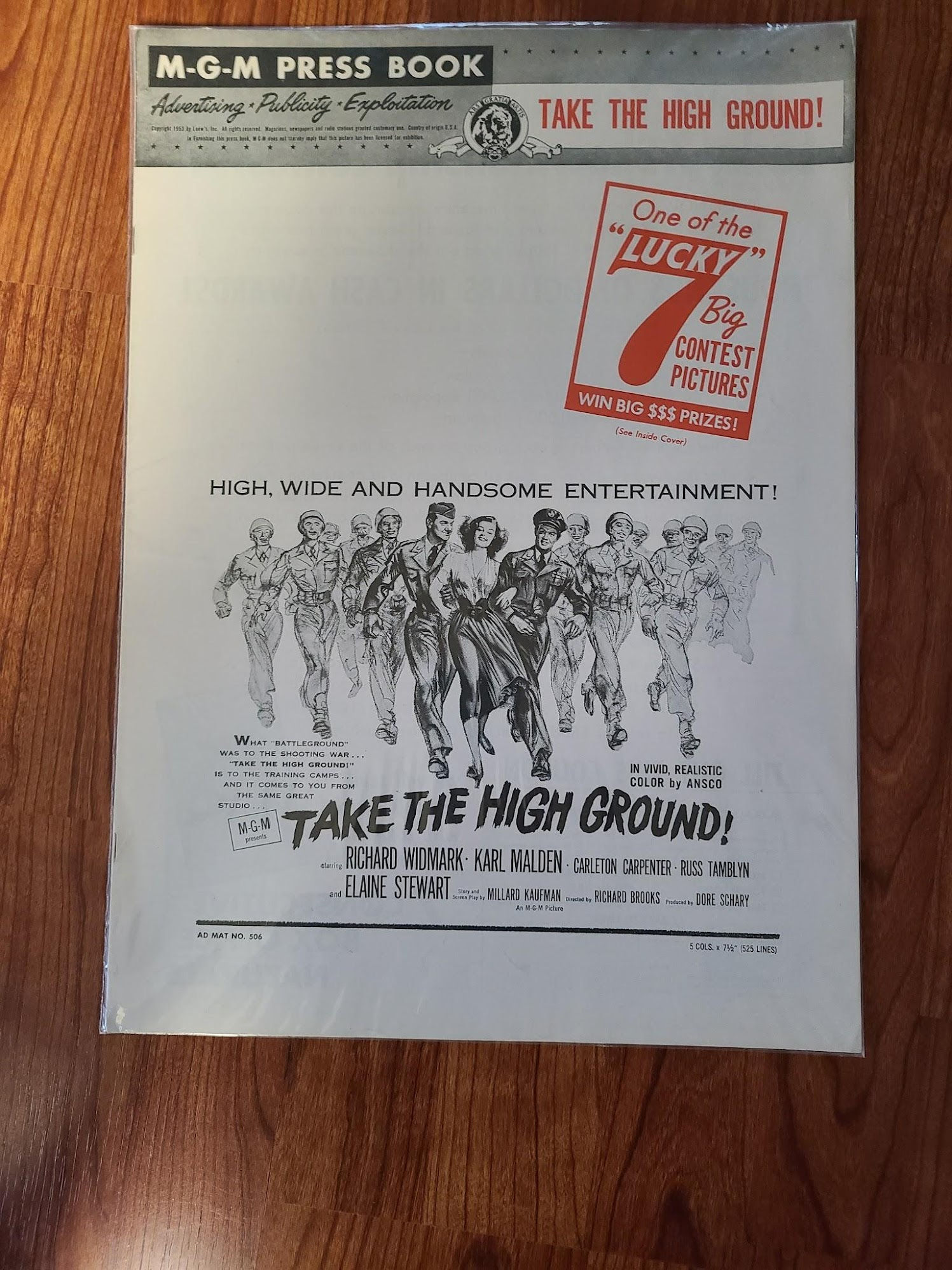 Take The High Ground 1953 Press Books