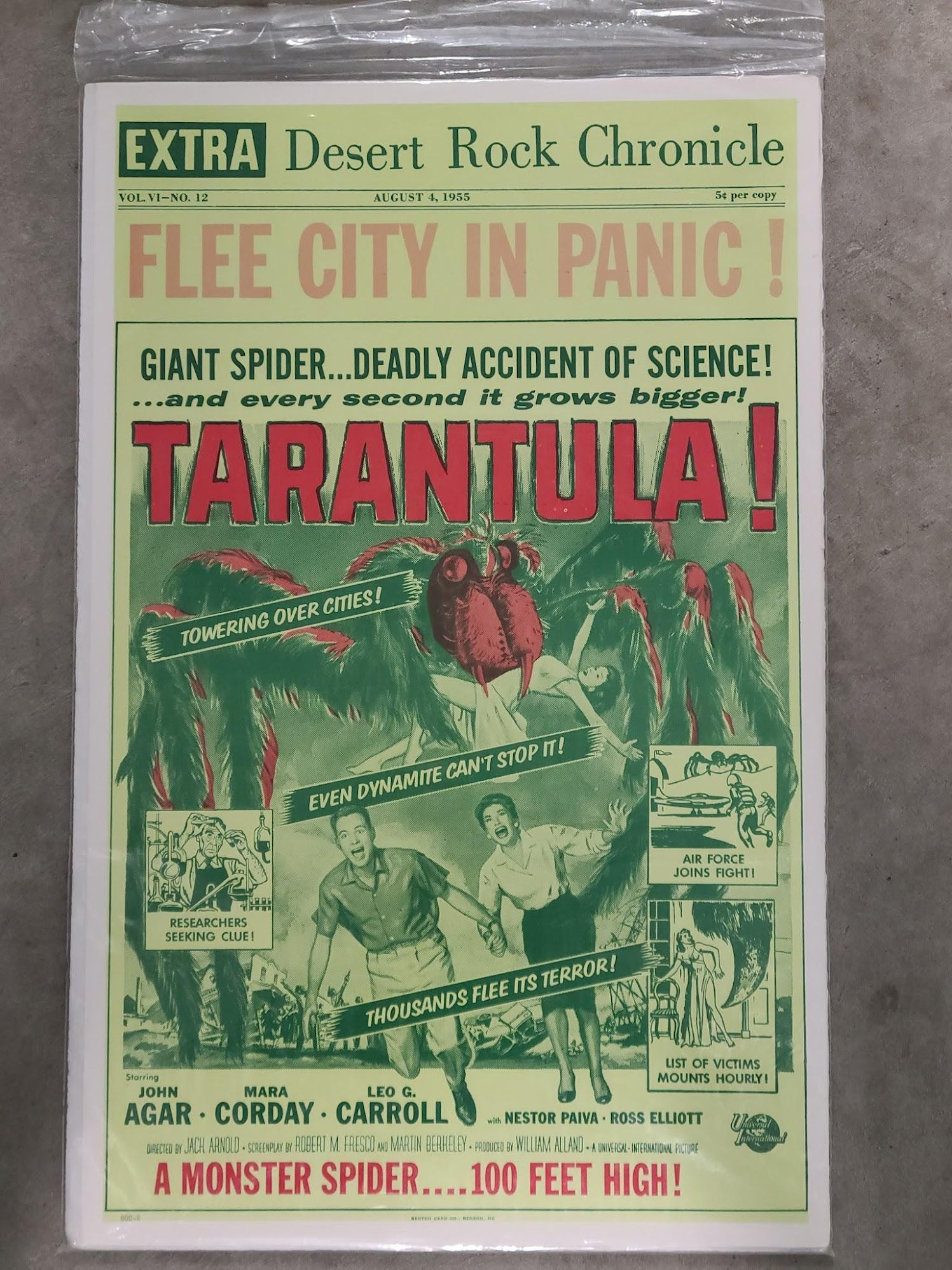 Tarantula 1955 Window Cards