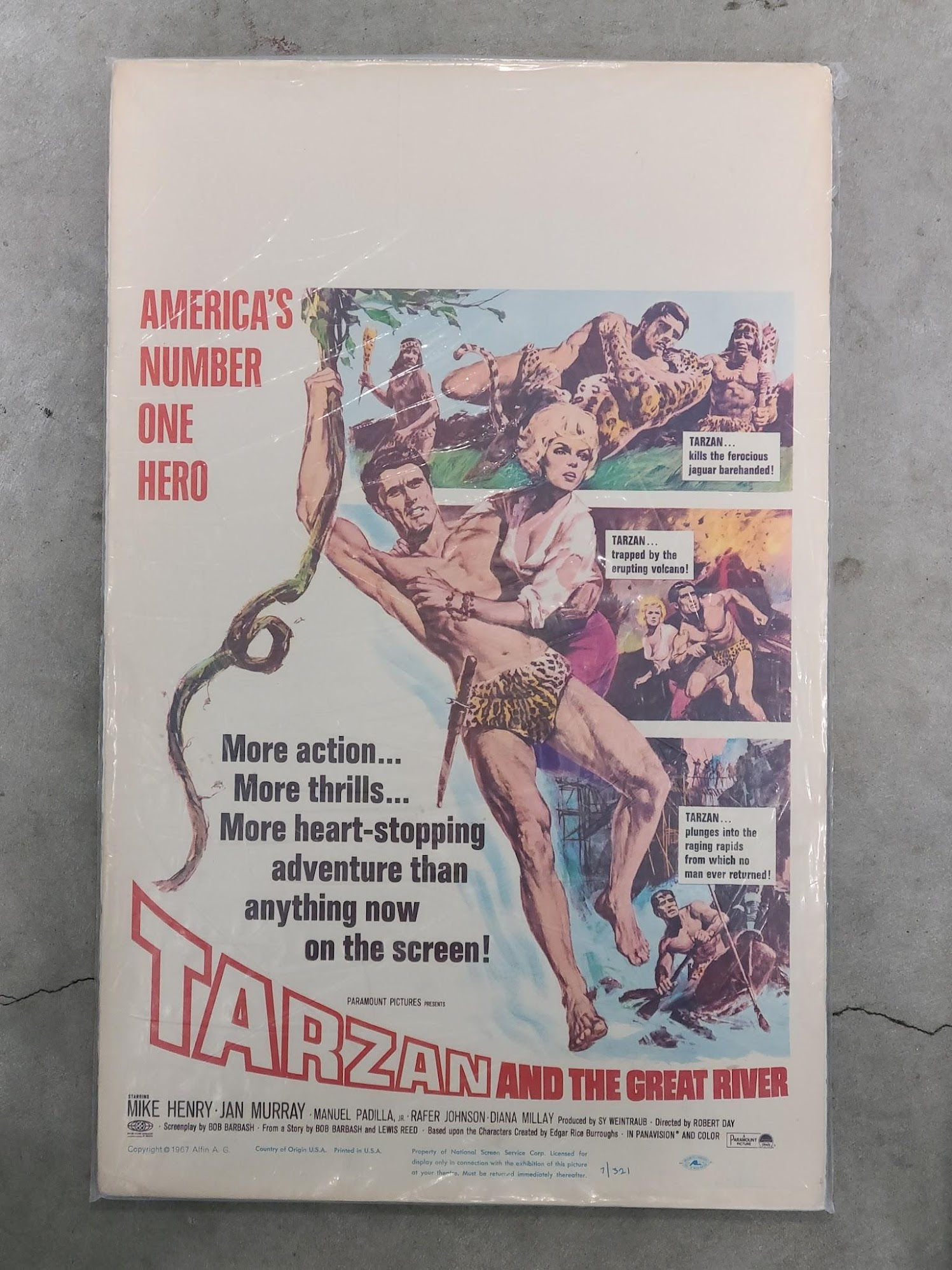 Tarzan And The Great River 1967 Window Cards