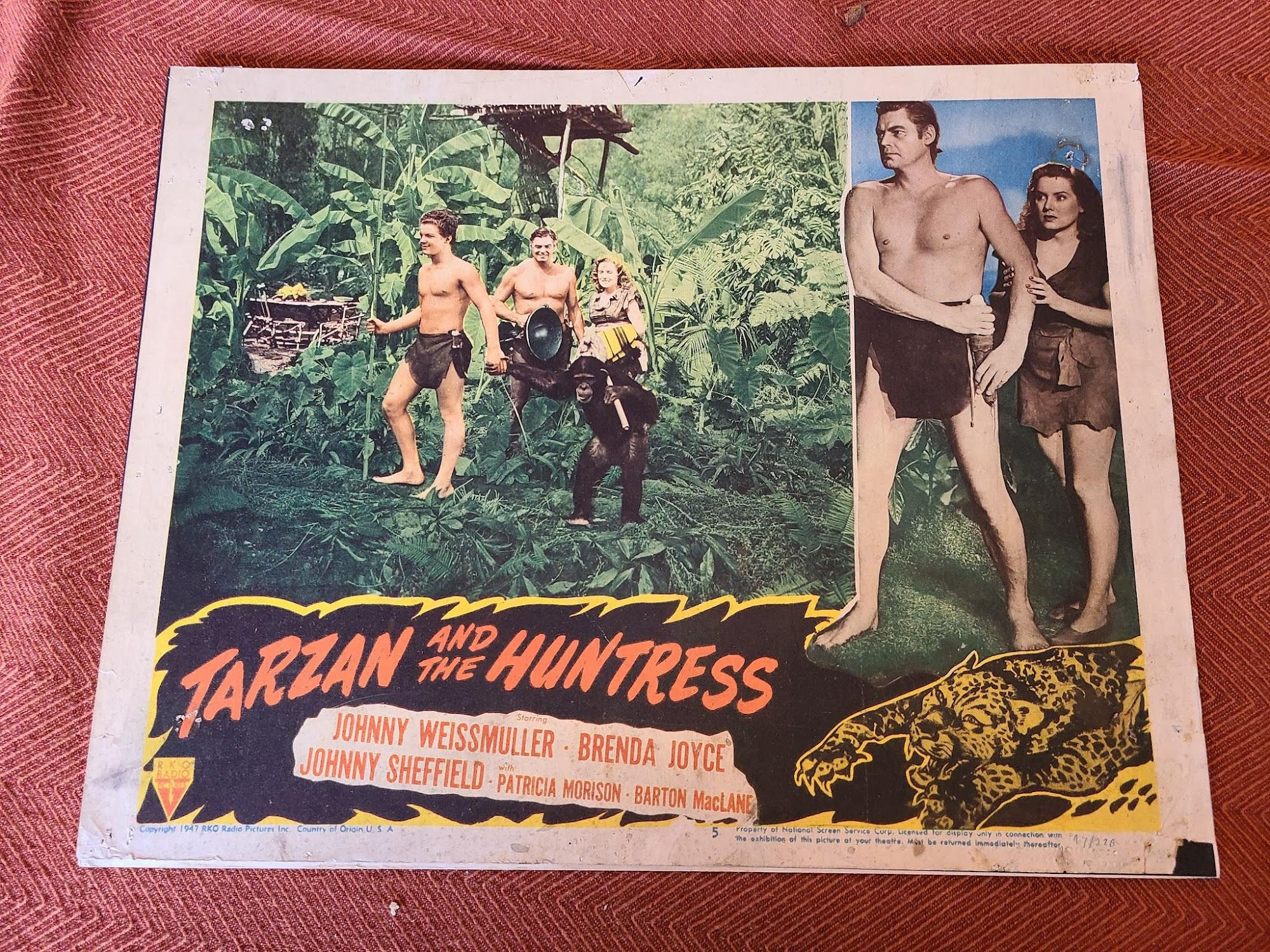 Tarzan And The Huntress 1947 General Lobby Cards
