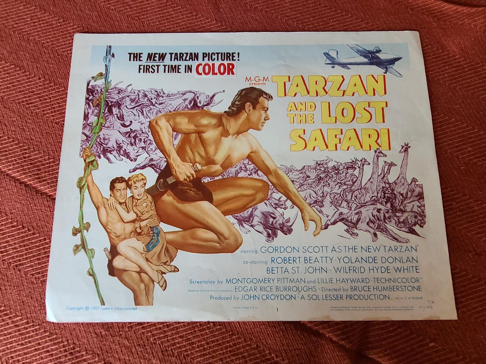 Tarzan And The Lost Safari 1957 Title Cards