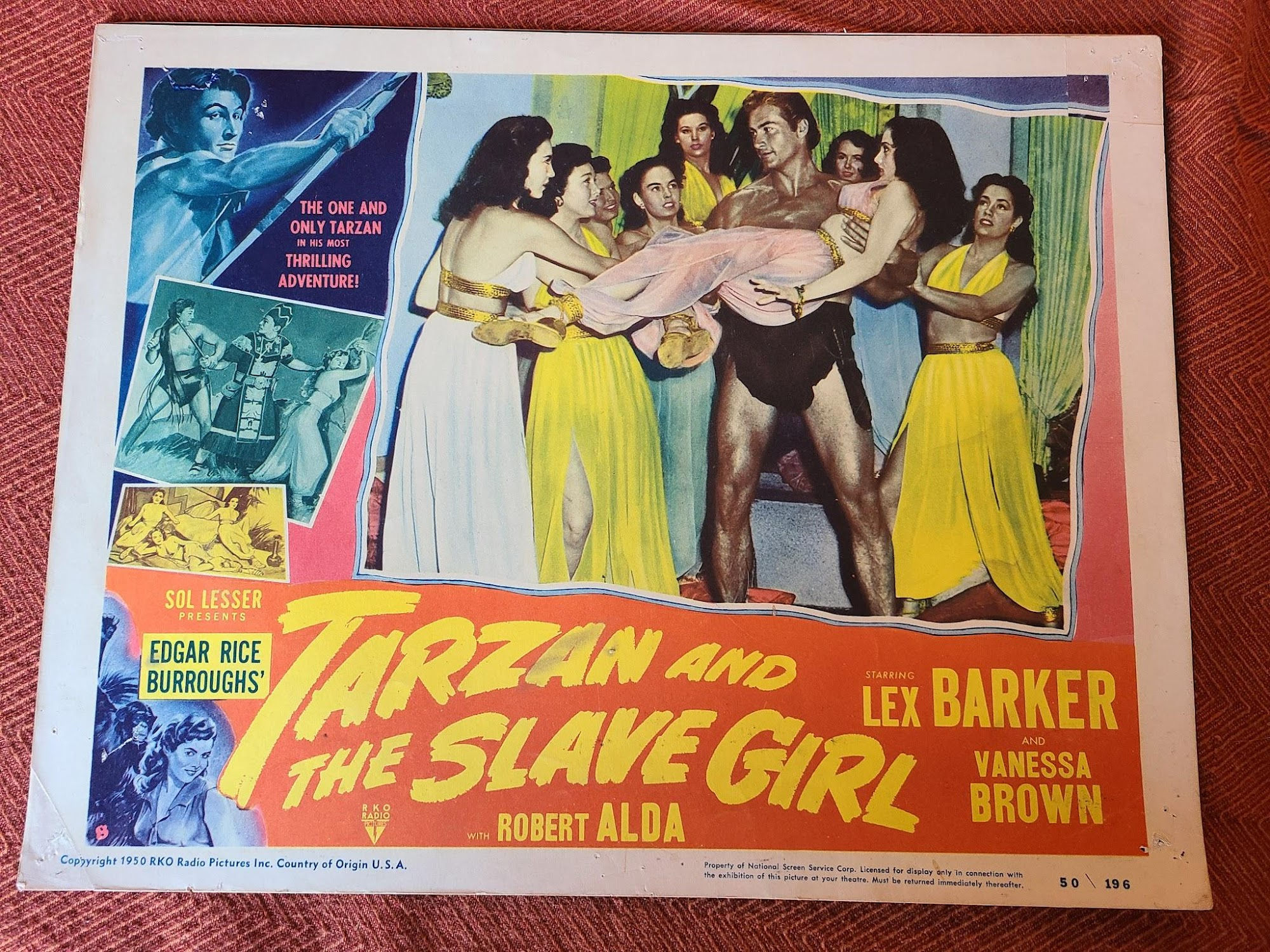 Tarzan And The Slave Girl 1950 General Lobby Cards