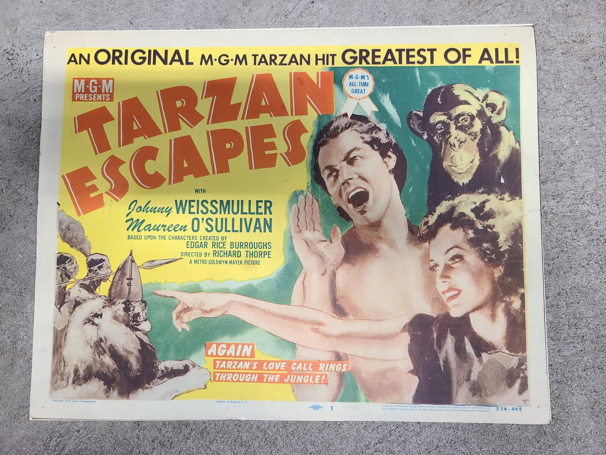 Tarzan Escapes 1936 Title Cards