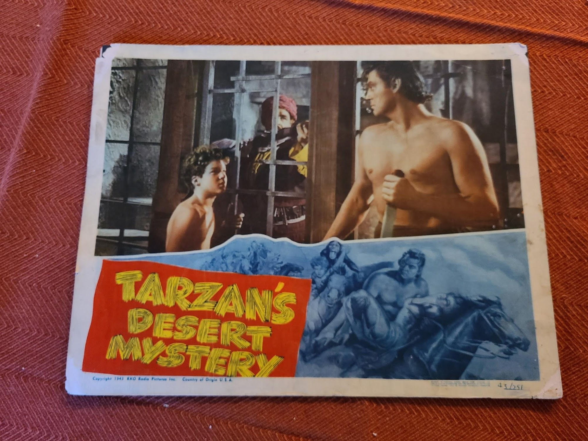 Tarzan's Desert Mystery 1943 General Lobby Cards