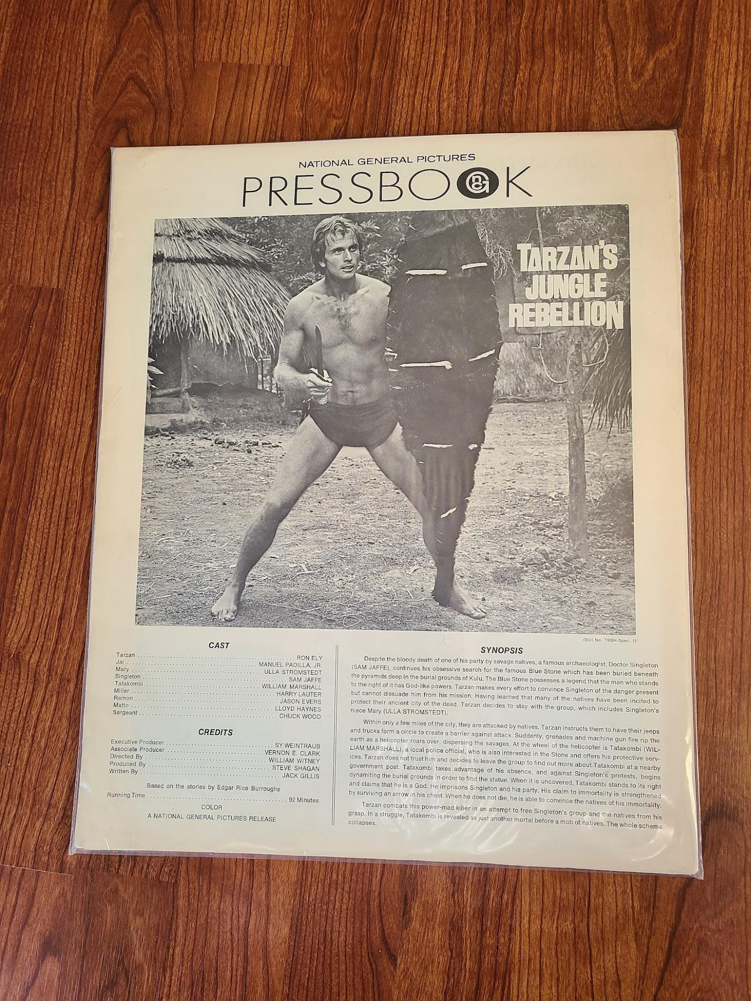 Tarzan's Jungle Rebellion 1970 Press Books