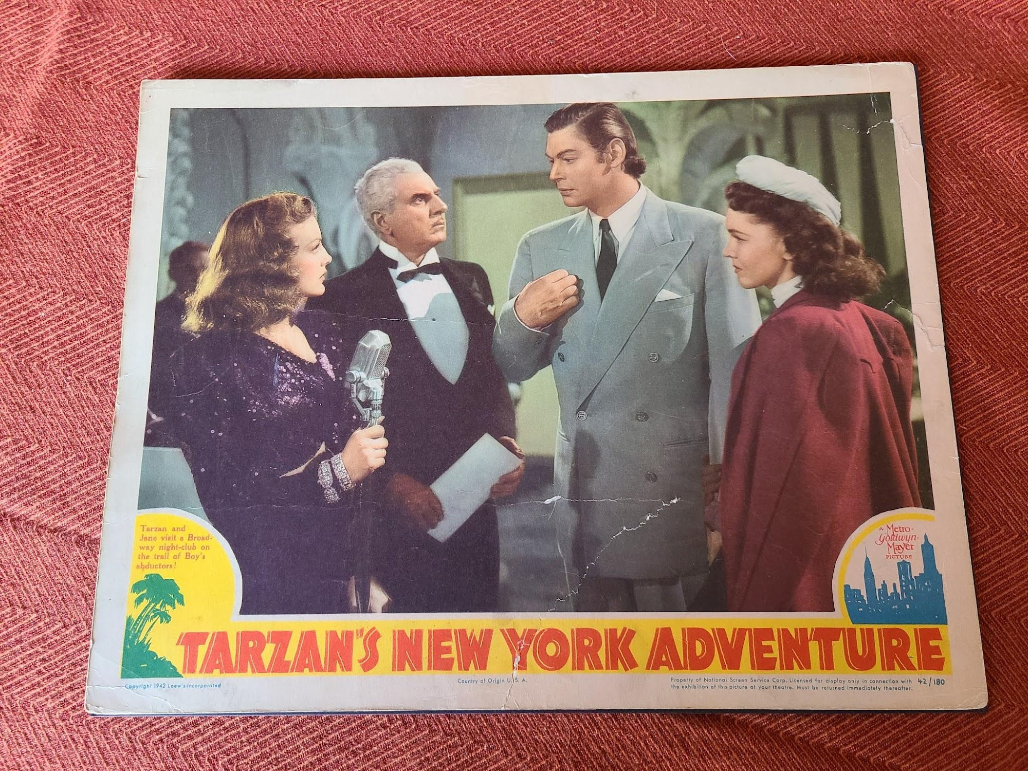Tarzan's New York Adventure 1942 General Lobby Cards