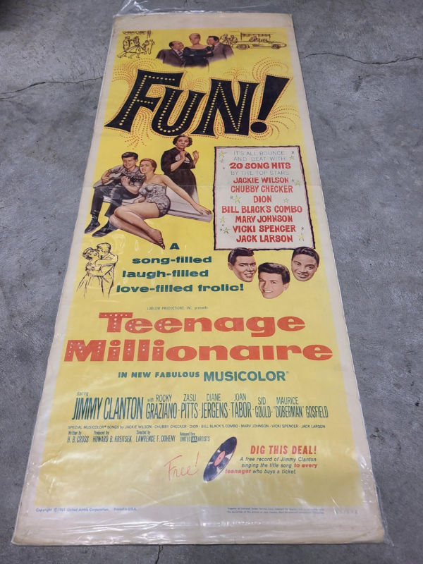 Teenage Millionaire 1961 Inserts