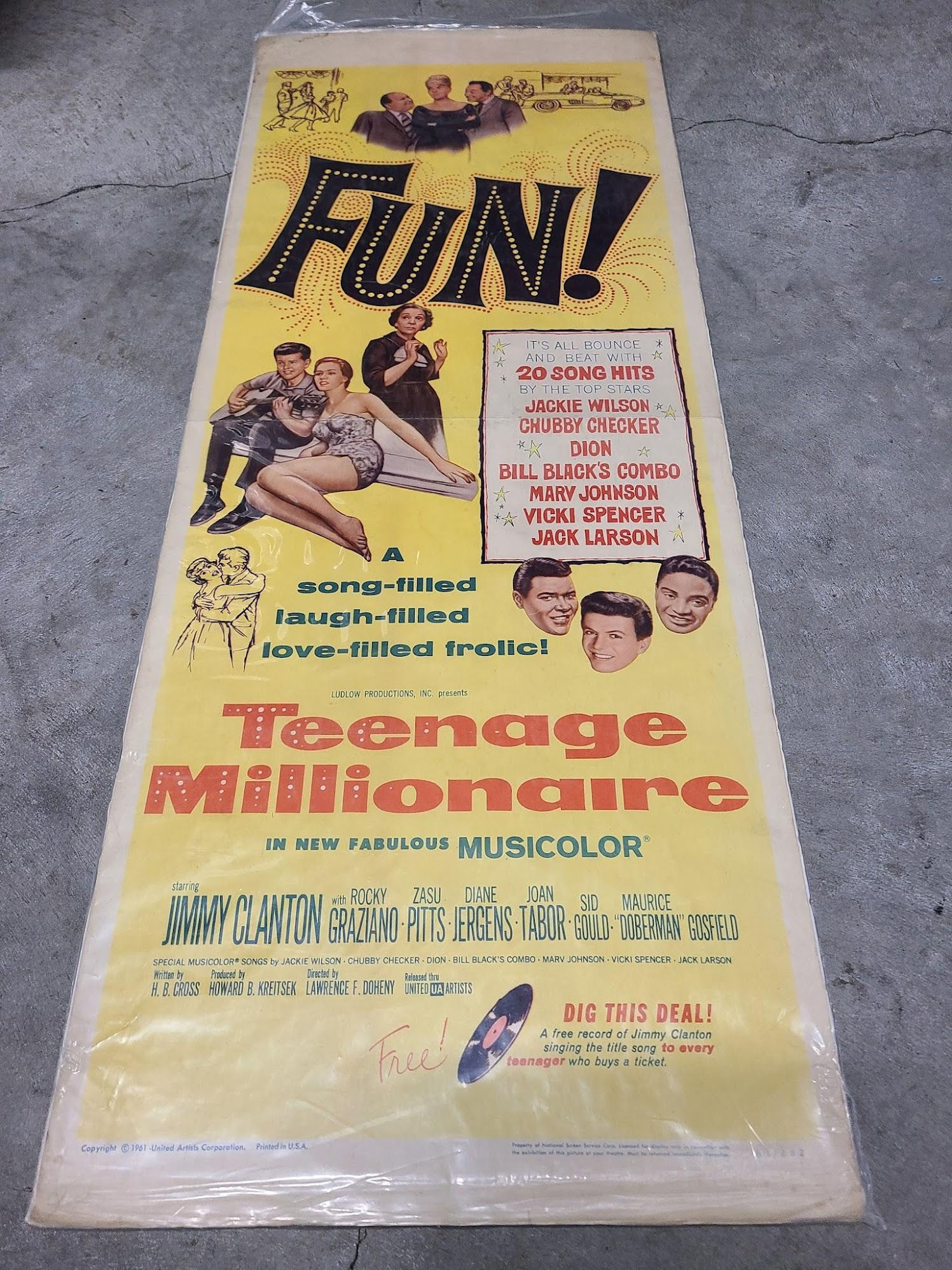 Teenage Millionaire 1961 Inserts