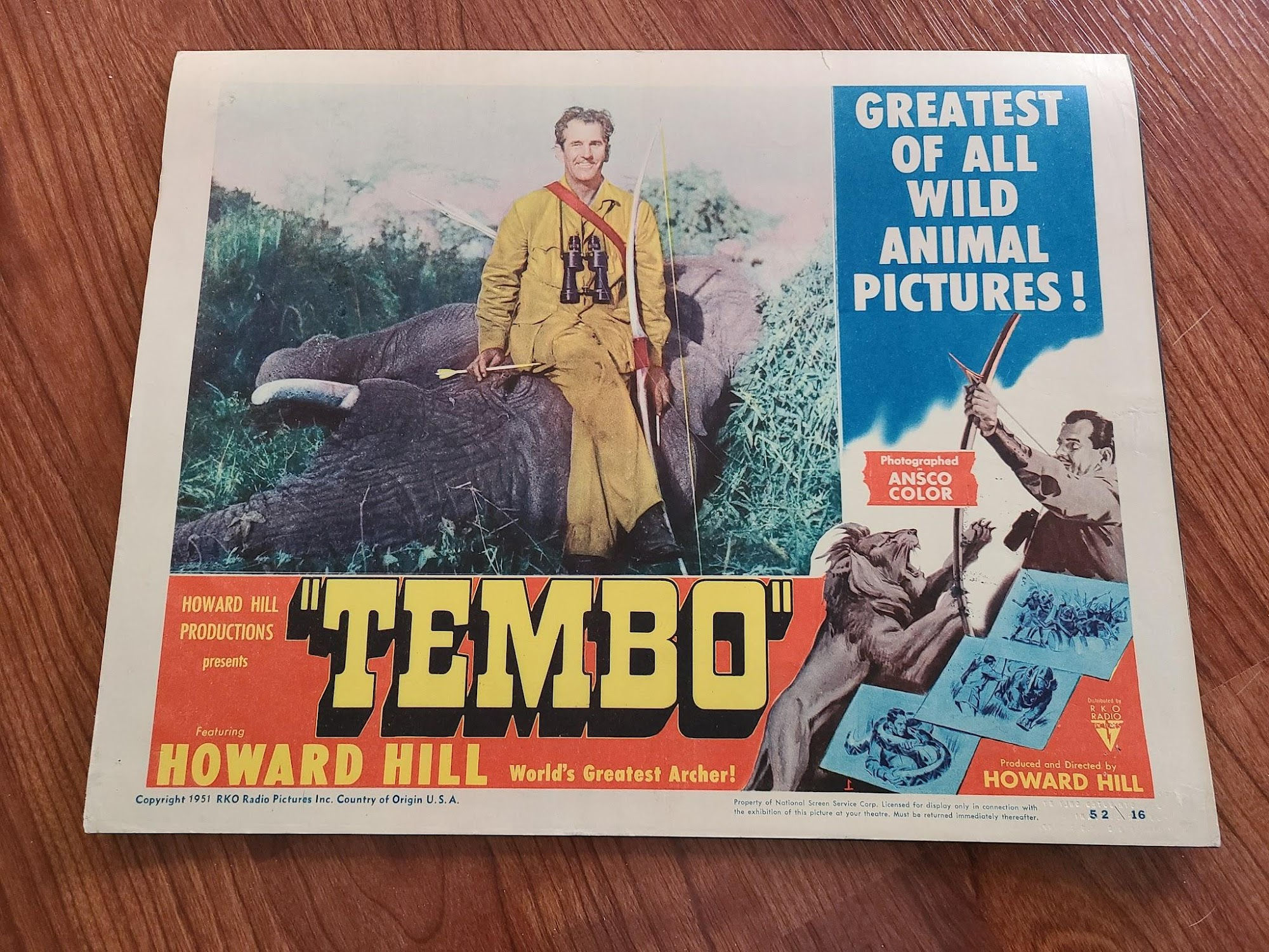 Tembo 1952 General Lobby Cards