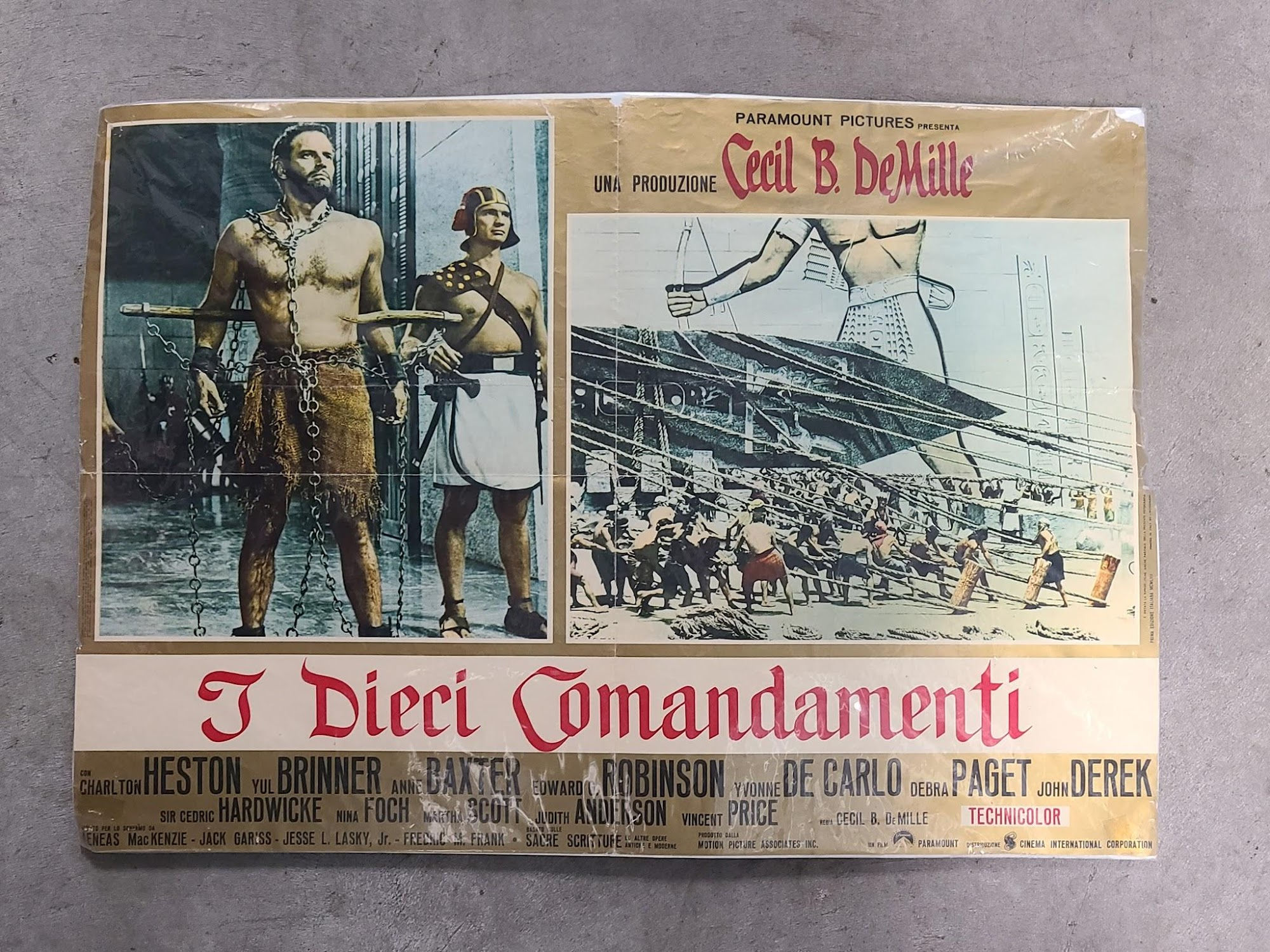 Ten Commandments 1956 Fotobusta