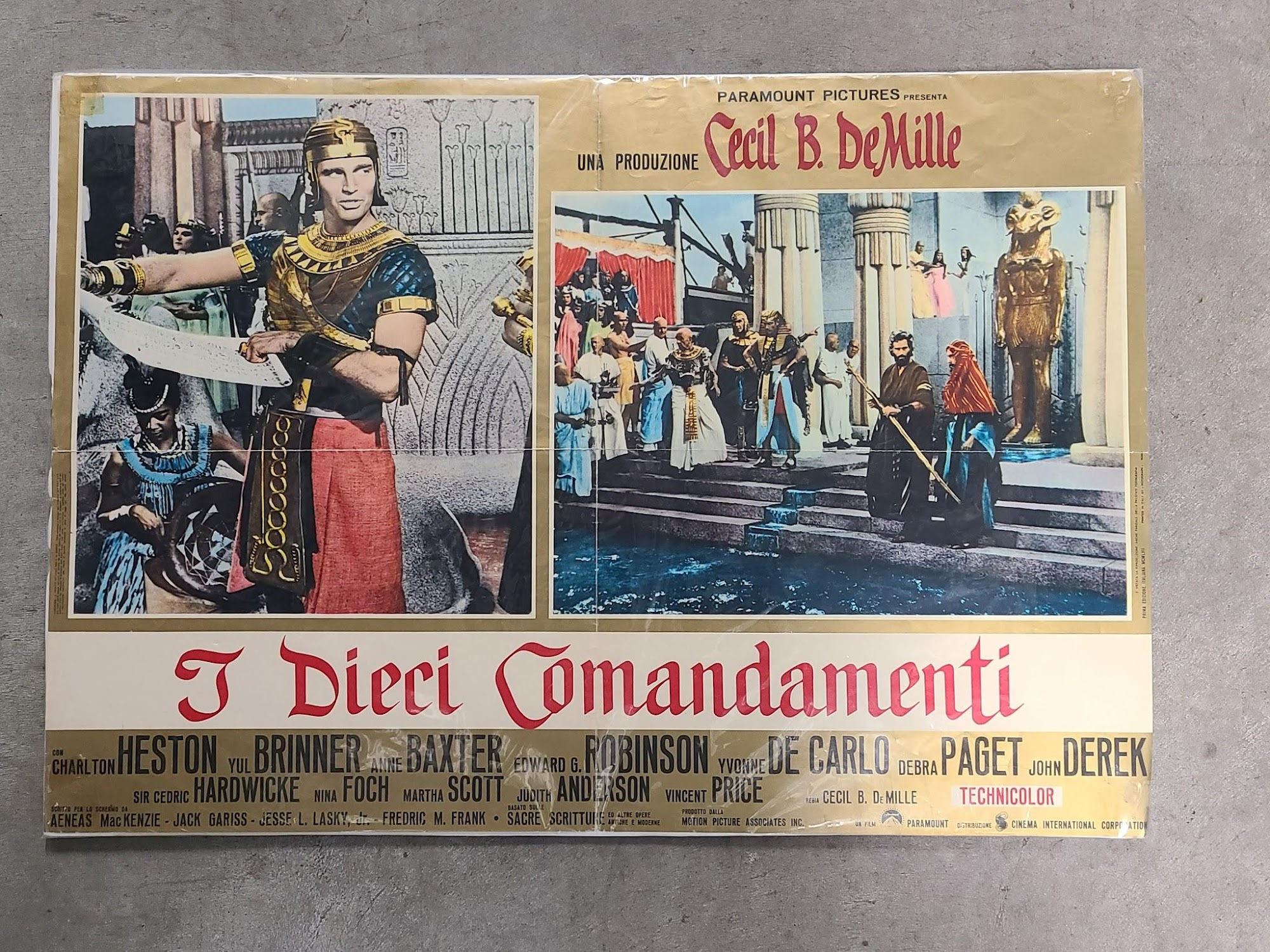 Ten Commandments 1956 Fotobusta
