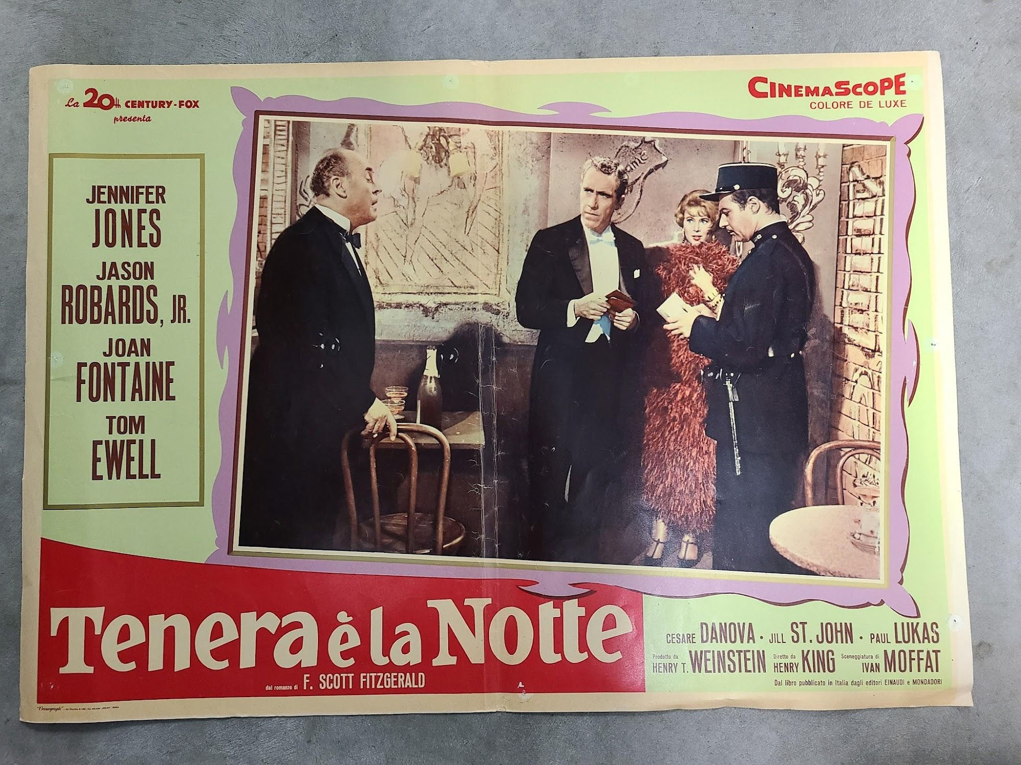 Tender Is The Night 1962 Fotobusta