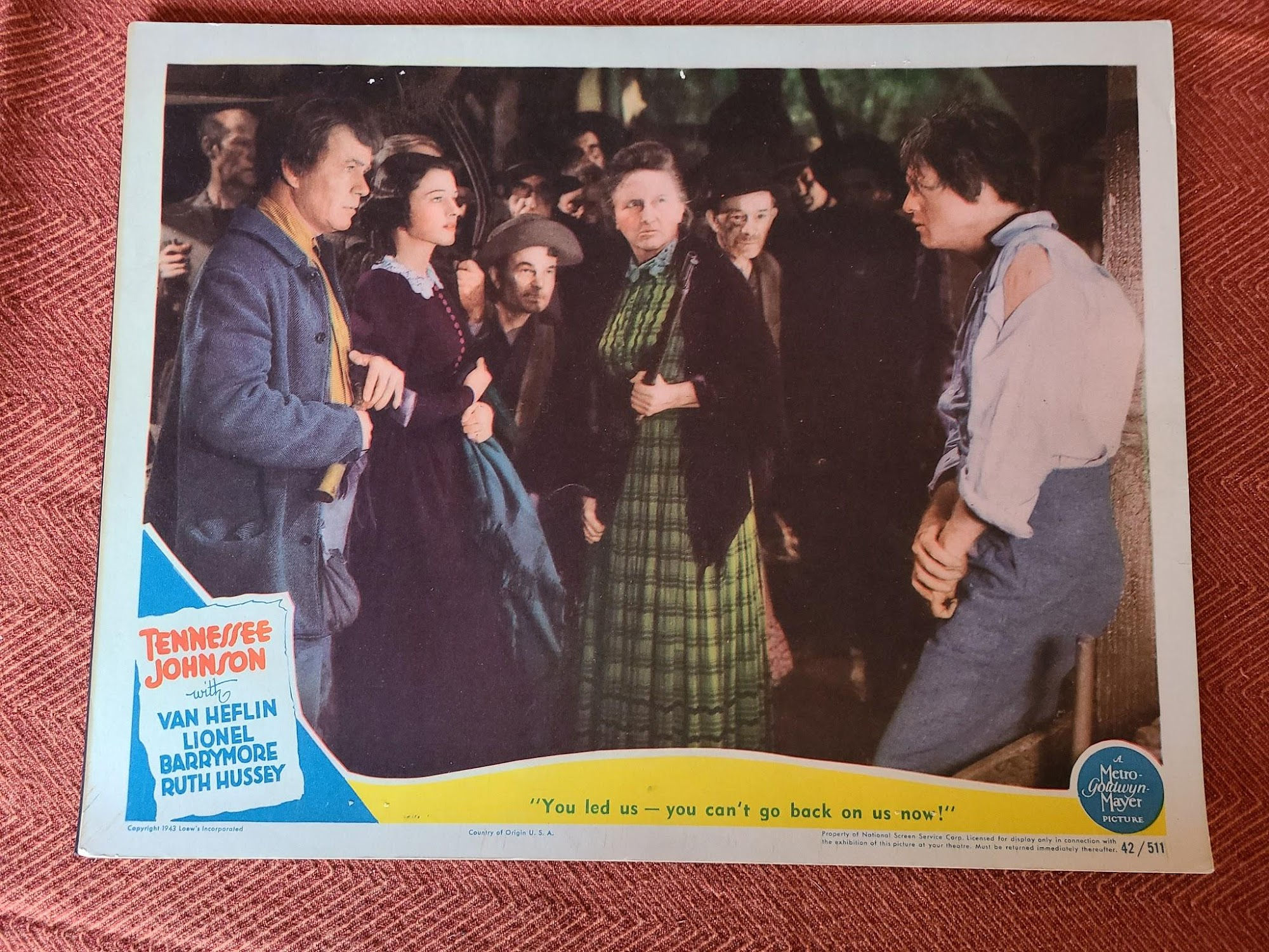 Tennessee Johnson 1942 General Lobby Cards