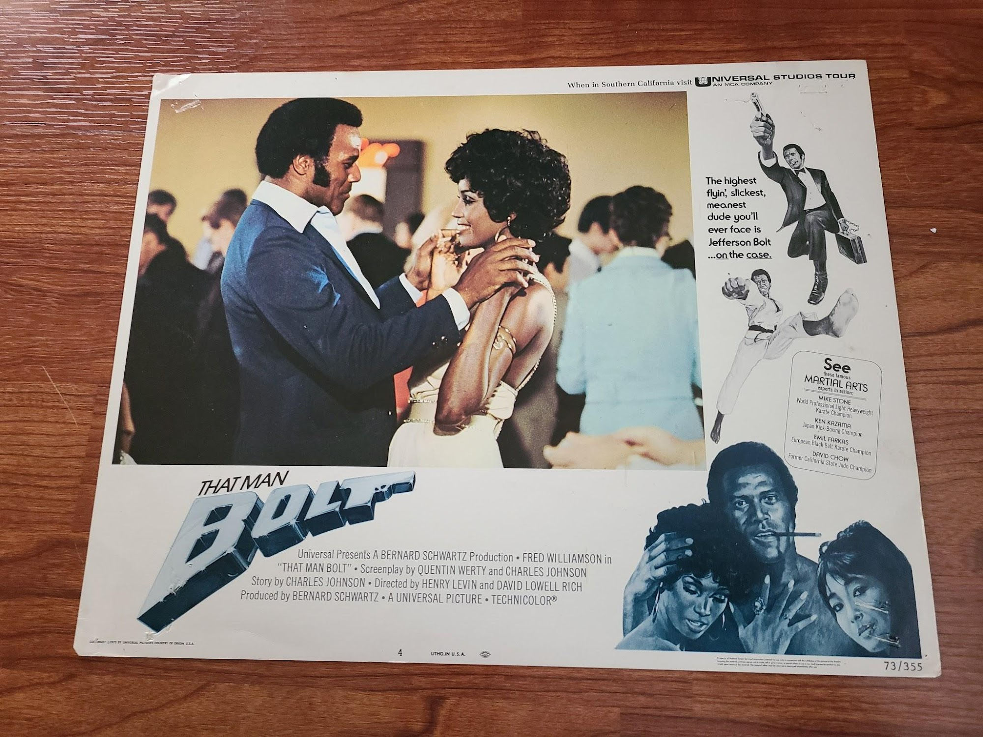 That Man Bolt 1973 General Lobby Cards