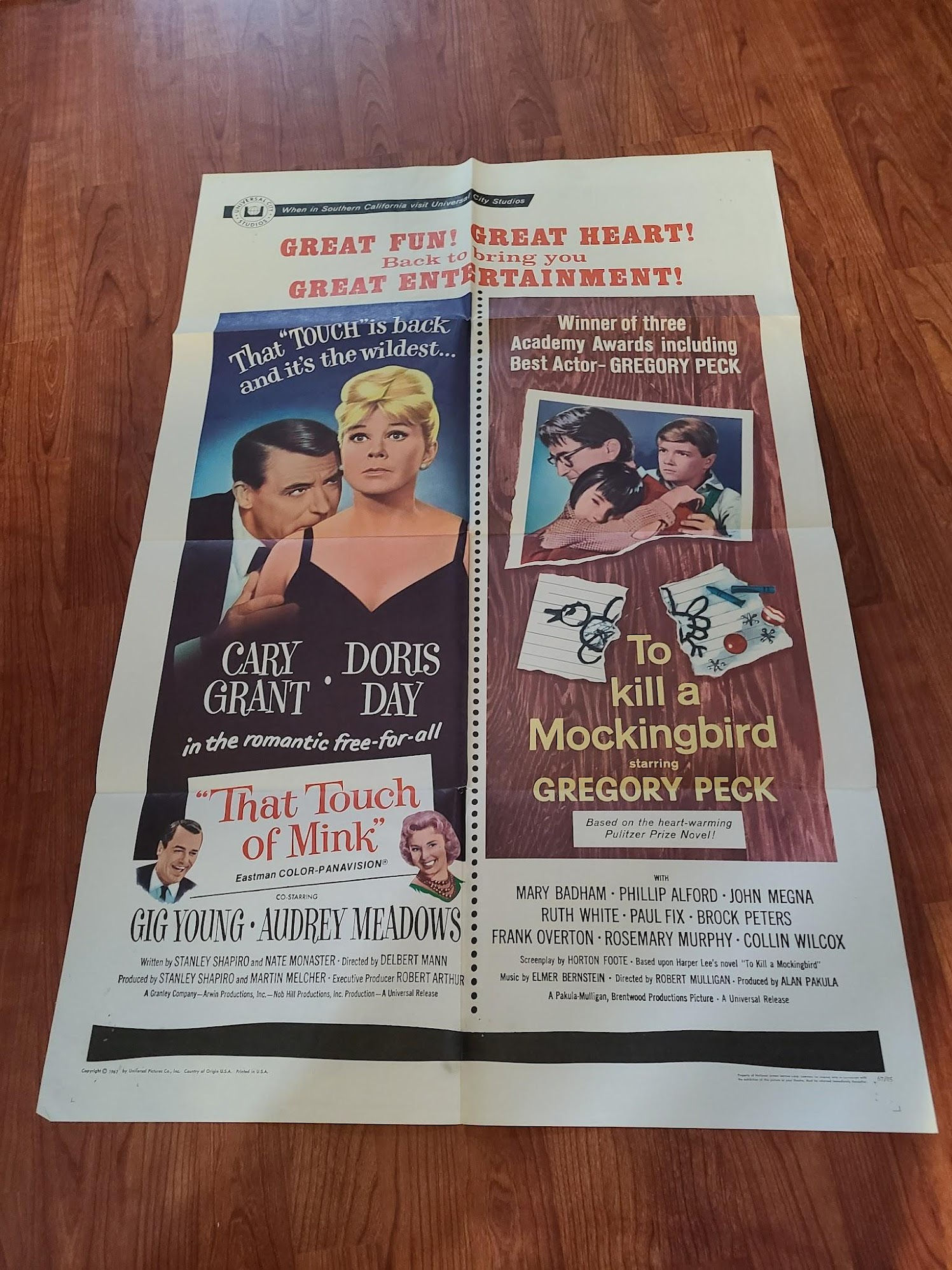 That Touch of Mink/ To Kill a Mockingbird 1967 1 Sheets/US