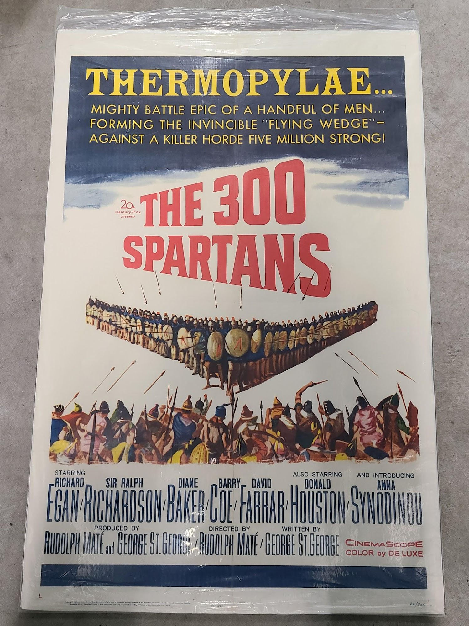 The 300 Spartans 1962 1 Sheets/US