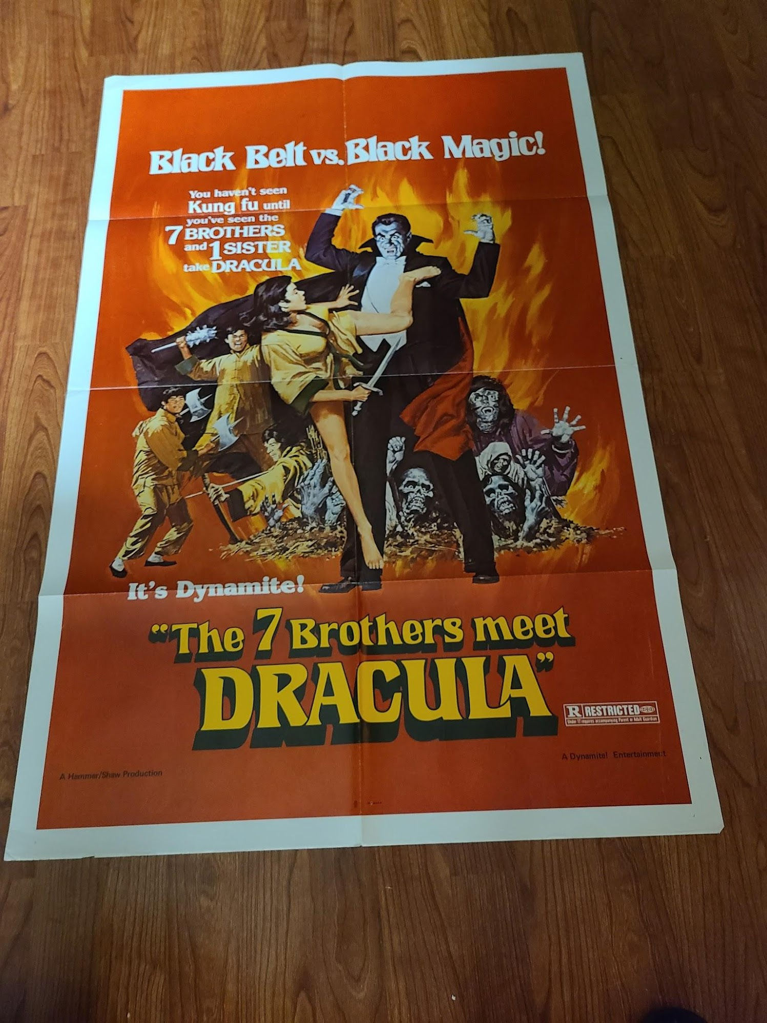 The 7 Brothers meet Dracula 1974 1 Sheets/US
