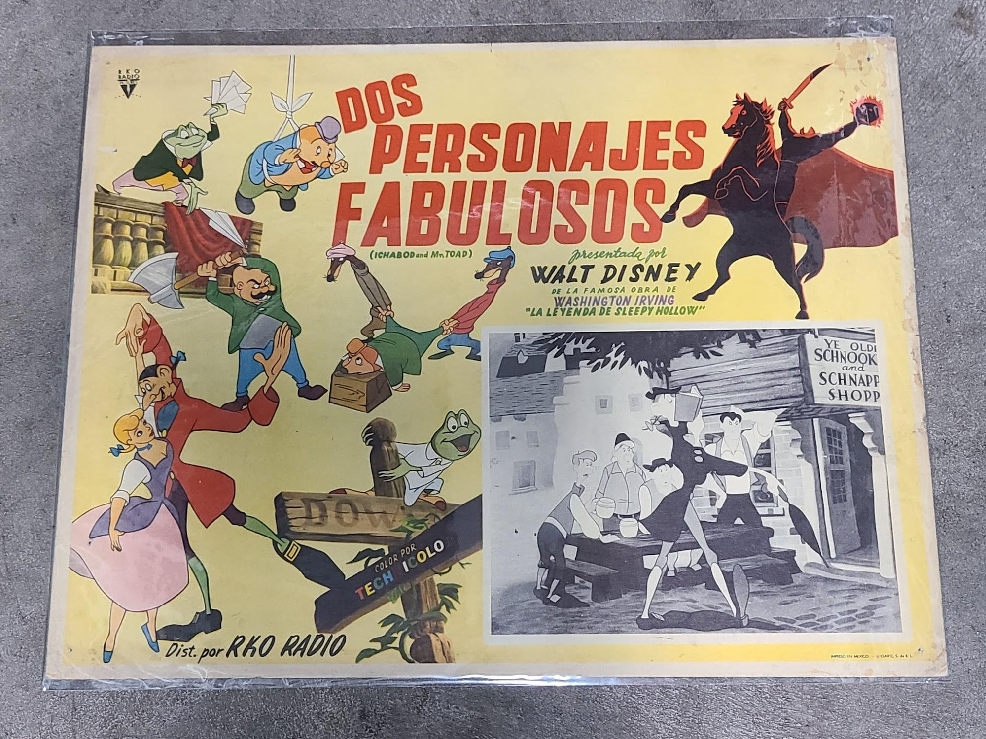 The Adventures Of Icabod/ Mr. Toad 1949 Mexican Lobby Cards