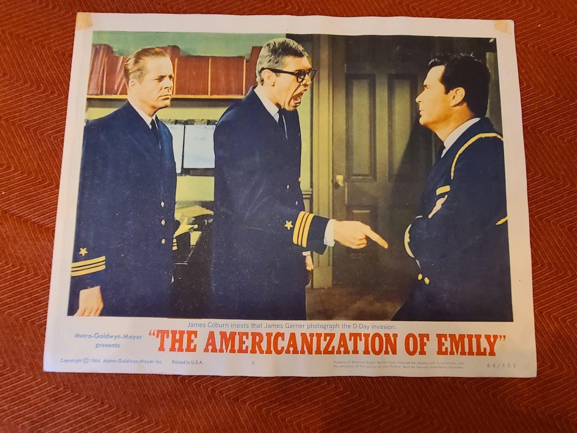The Americanization Of Emily 1964 Military/Aviation Lobby Cards