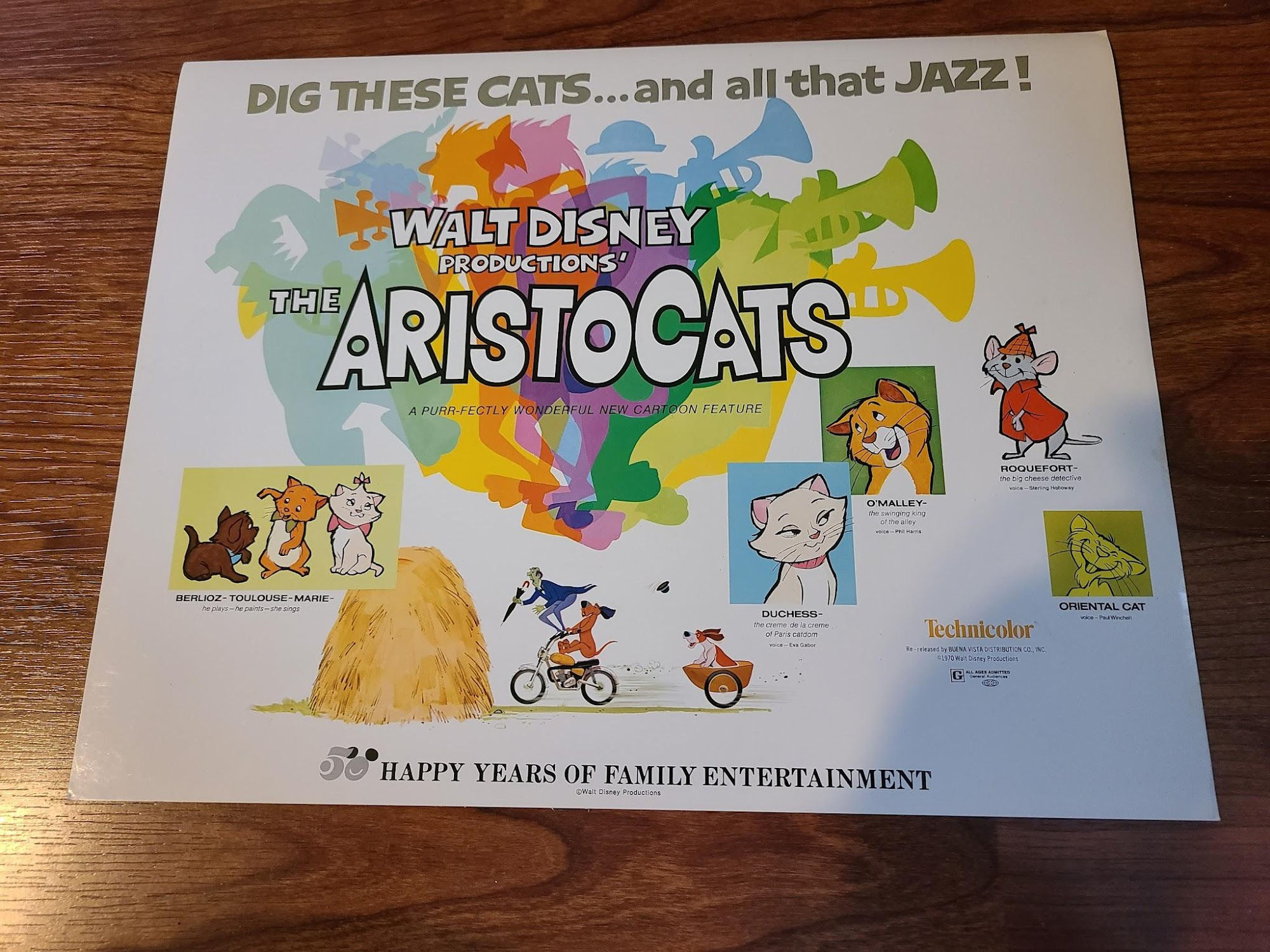 The Aristocats 1970 Title Cards