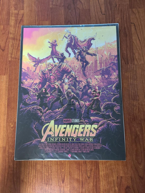 The Avengers - "Infinity Wars" 2018 Mondo Art