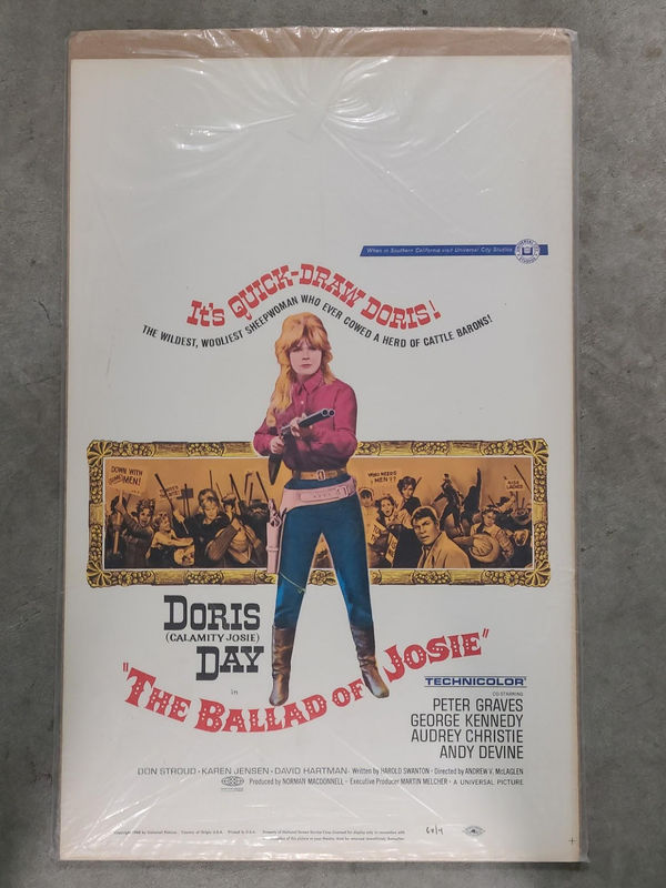 The Ballad Of Josie 1968 Window Cards