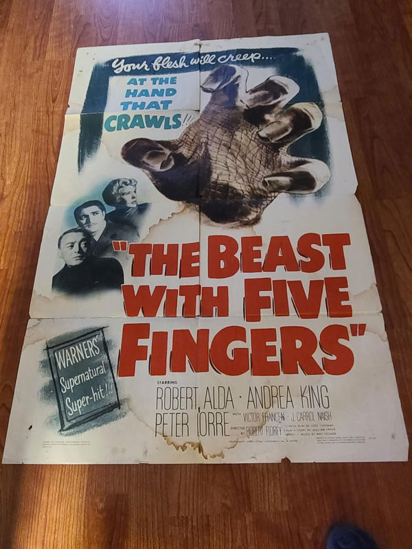 The Beast with Five Fingers 1946 1 Sheets/US