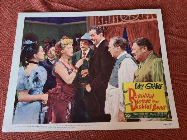 The Beautiful Blonde/Bashful Bend 1949 Western Lobby Cards