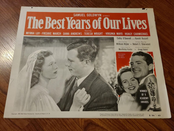 The Best Years Of Our Lives 1946 Military/Aviation Lobby Cards
