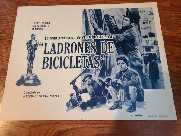 The Bicycle Thief 1949 Title Cards
