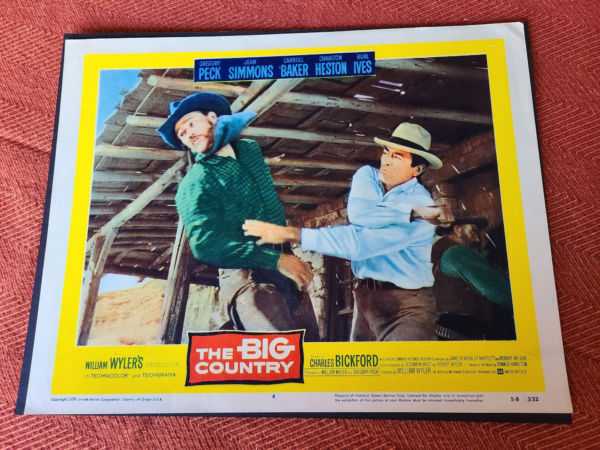 The Big Country 1958 Western Lobby Cards