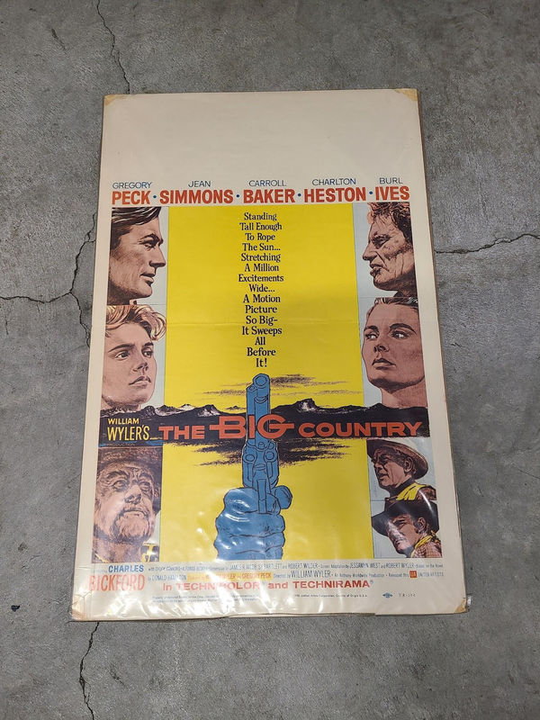 The Big Country 1958 Window Cards