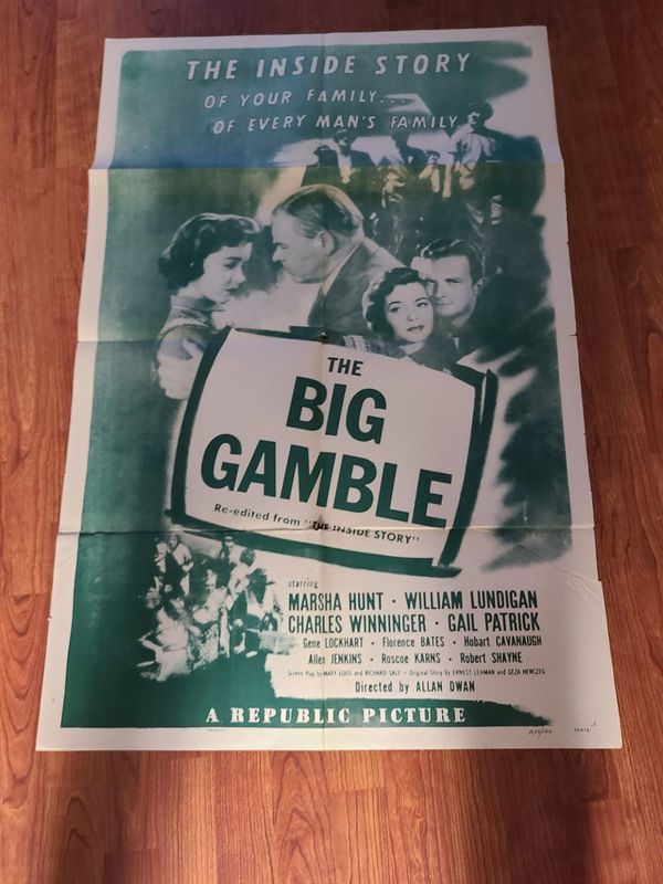 The Big Gamble 1948 1 Sheets/US