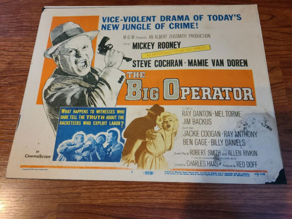 The Big Operator 1959 Title Cards