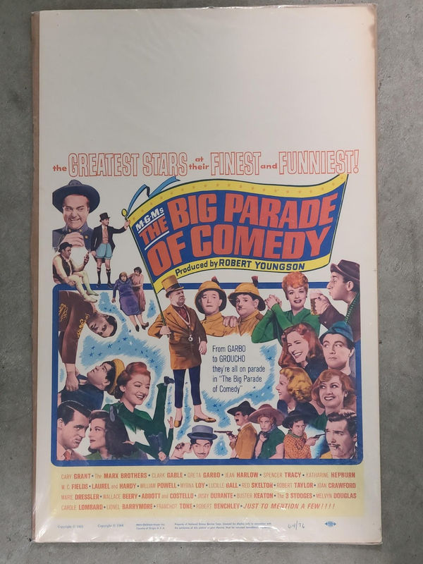 The Big Parade Of Comedy 1964 Window Cards