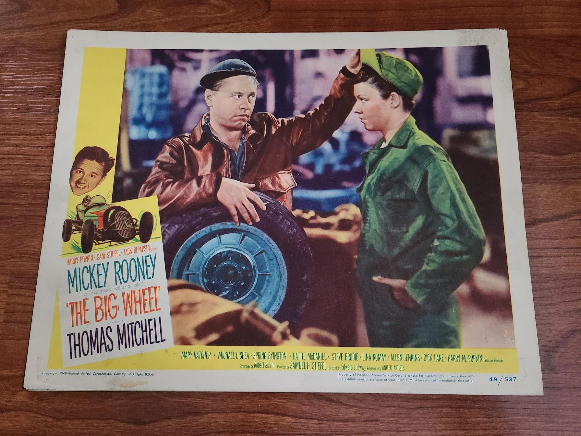 The Big Wheel 1949 General Lobby Cards