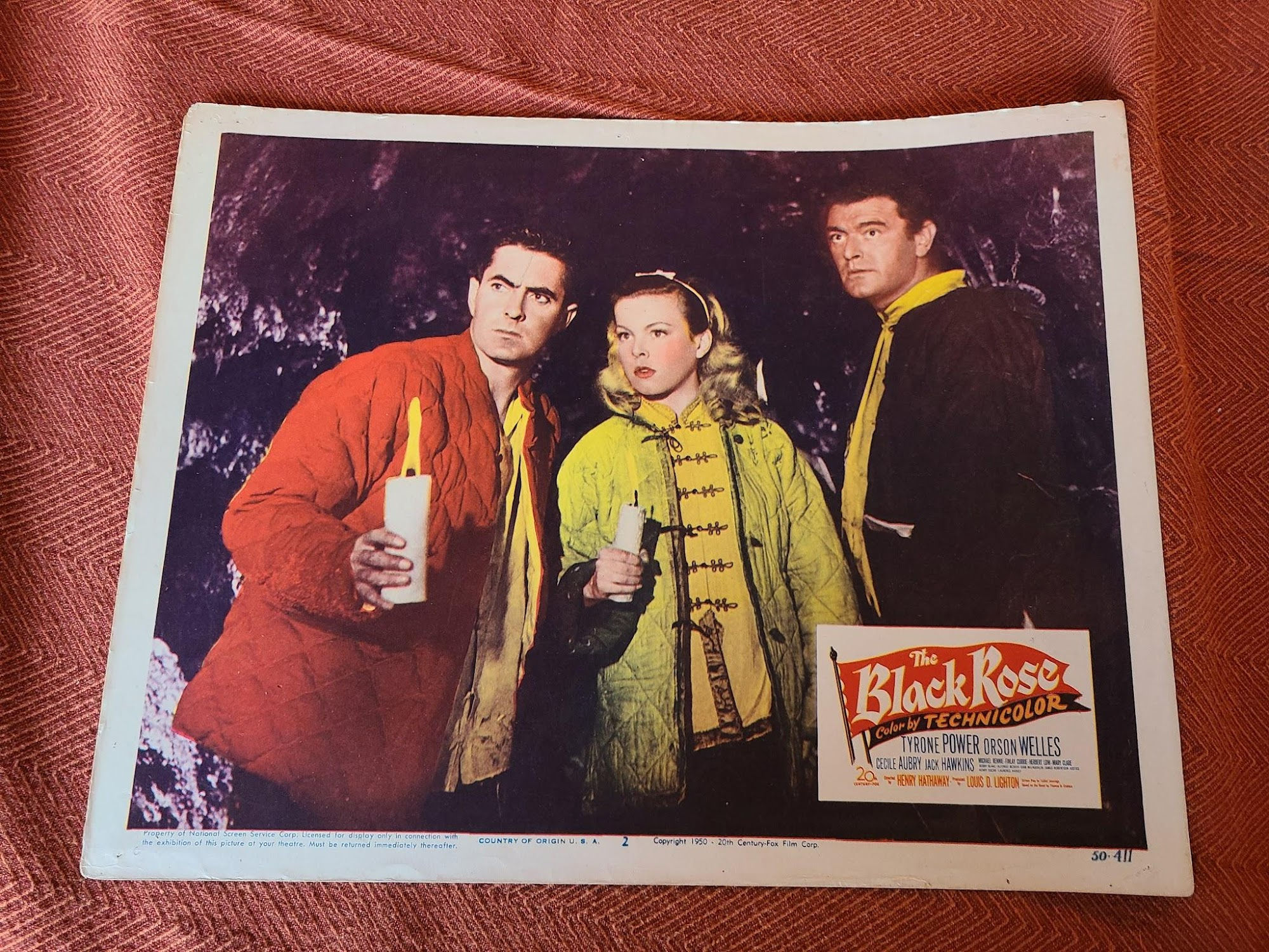 The Black Rose 1950 General Lobby Cards