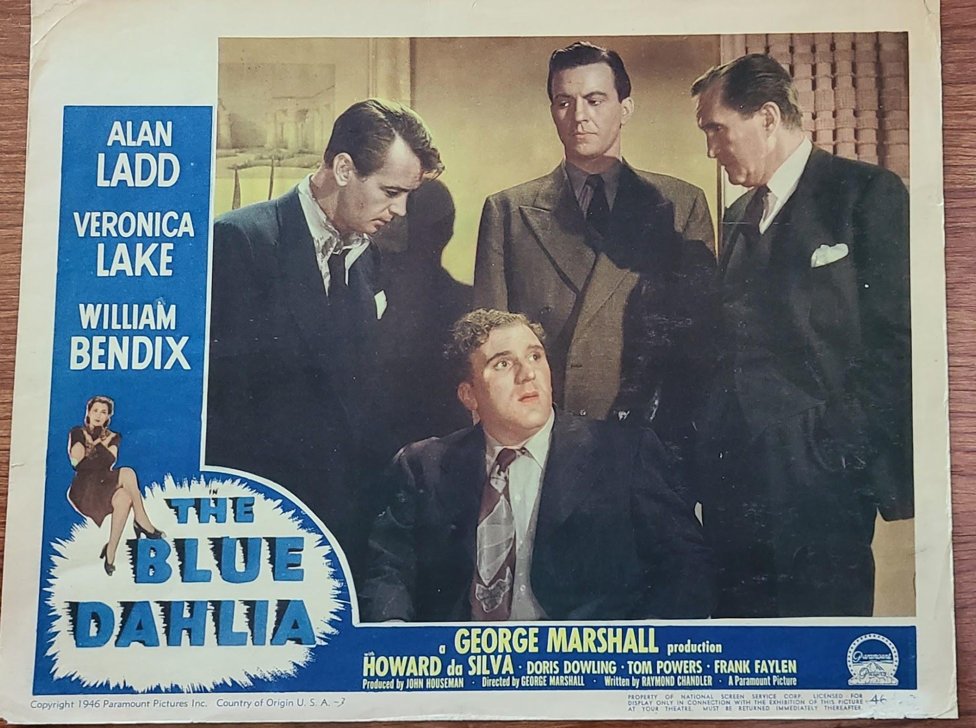 The Blue Dahila 1946 General Lobby Cards